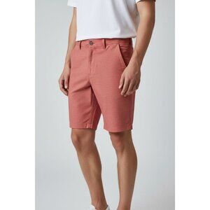 Coolkeep Stretch Performance Mens Shorts Size 30 Red Polyester/Spandex Blend